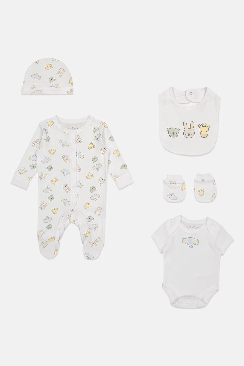Комплект детский из 5 предметов Rock-A-Bye Baby Boutique, белый — фото 2