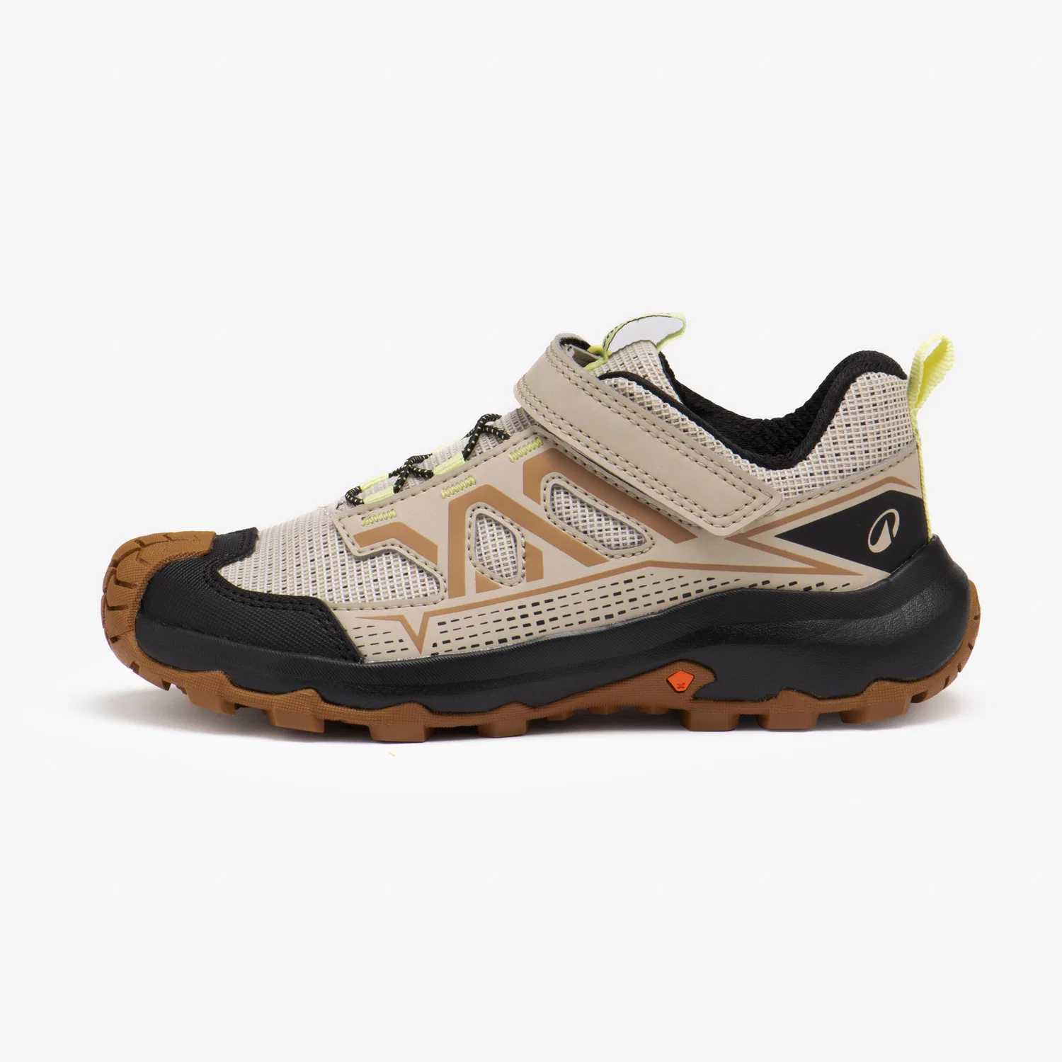 Детские походные ботинки с липучкой Crossrock Quechua, Perlbeige Mondbeige