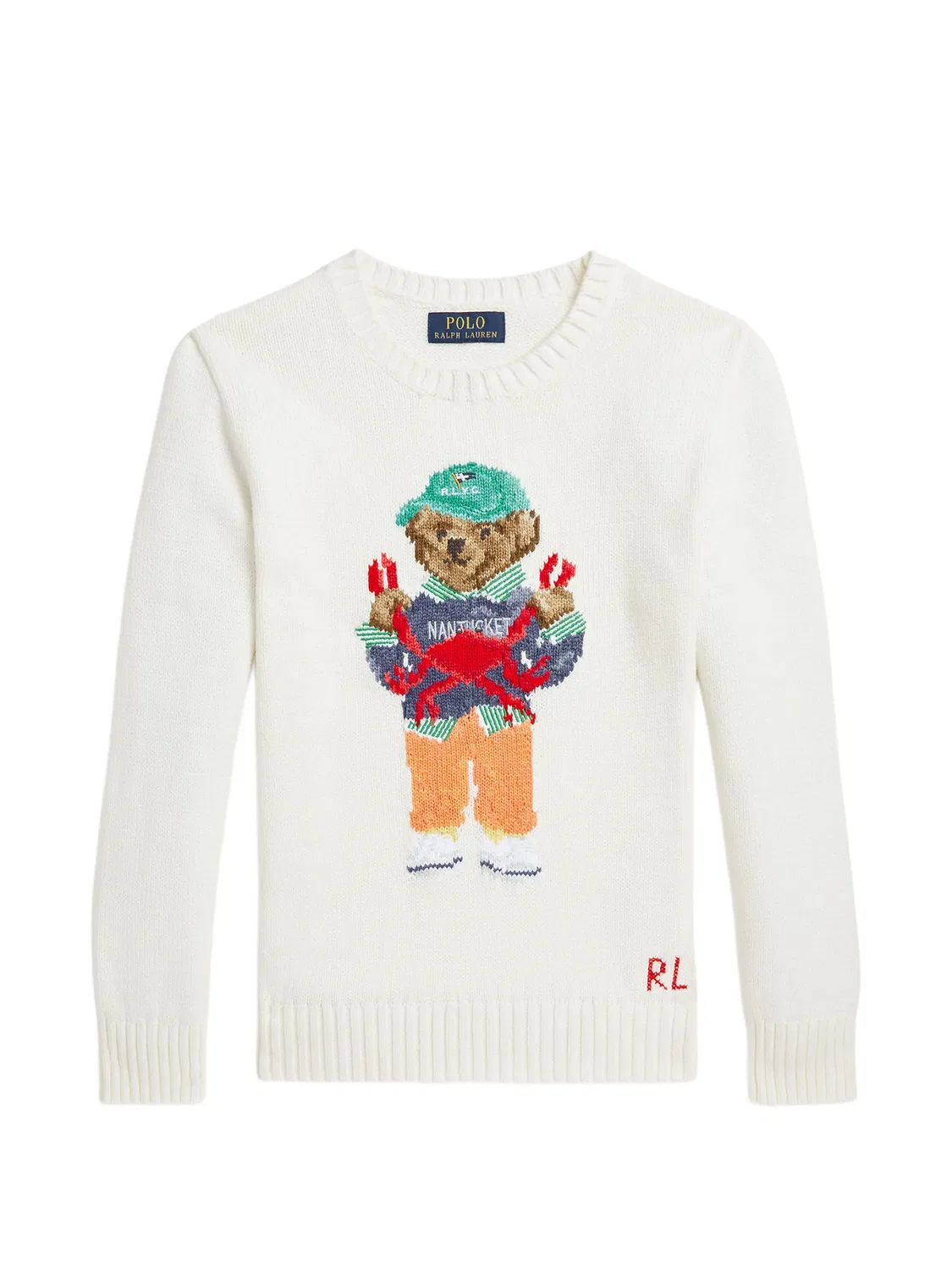 Свитер Polo Bear Polo Ralph Lauren Kids, белый