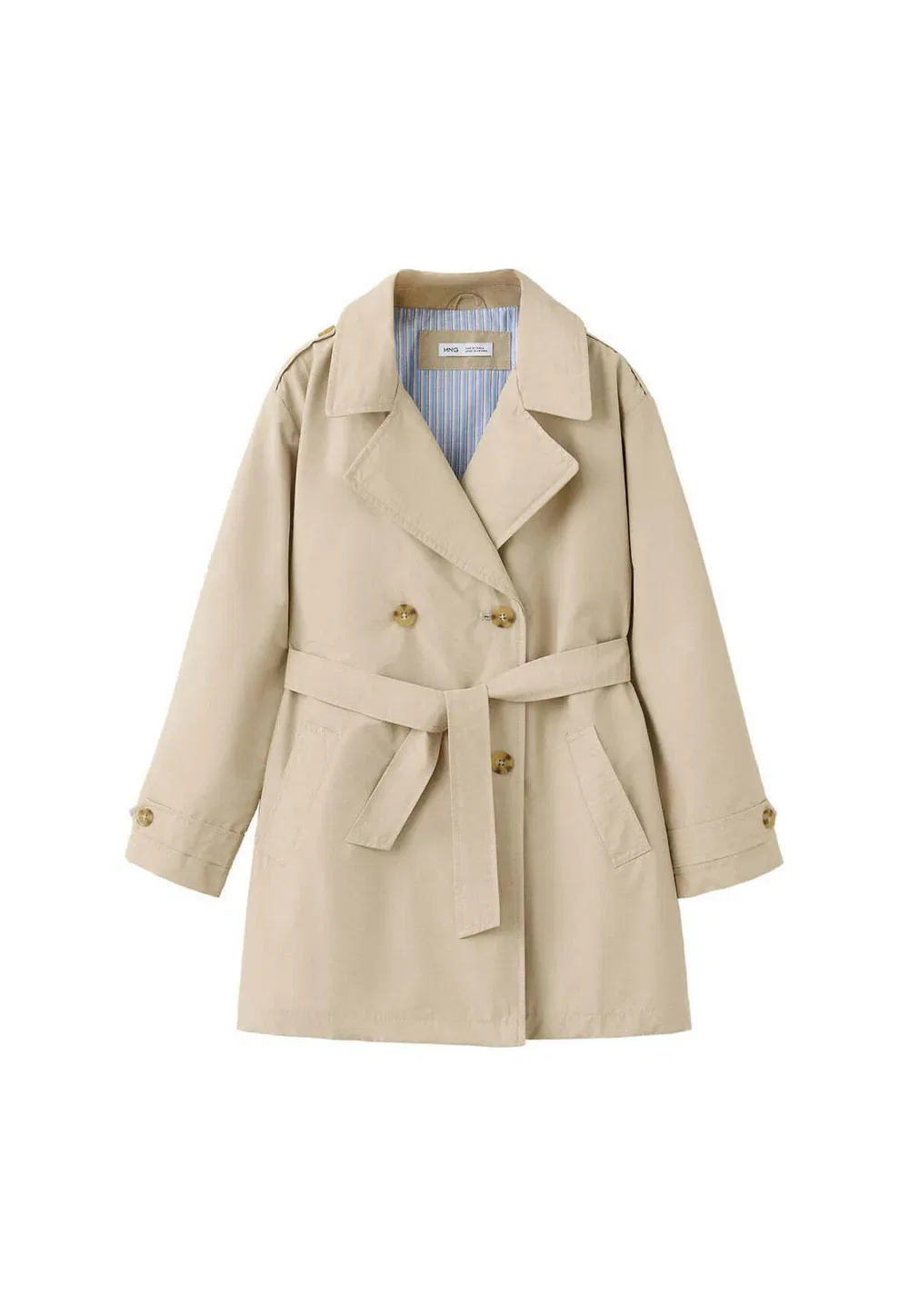 Ребенок - плащ Mango Kids, Light Brown