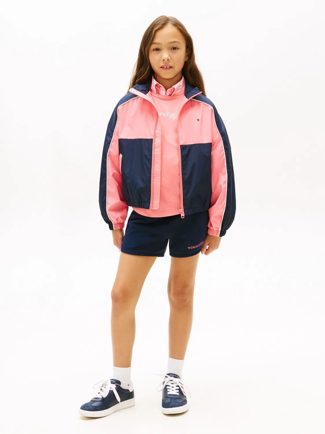 Ветровка, свободный крой Tommy Hilfiger, розовый — фото 2