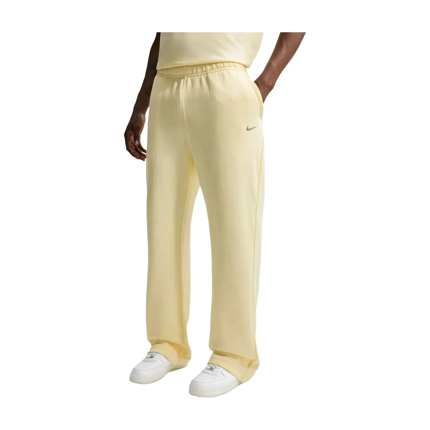 Мужские спортивные штаны свободного кроя Nike x NOCTA Fleece CS Open-Hem Tracksuit Pants, желтый — фото 2