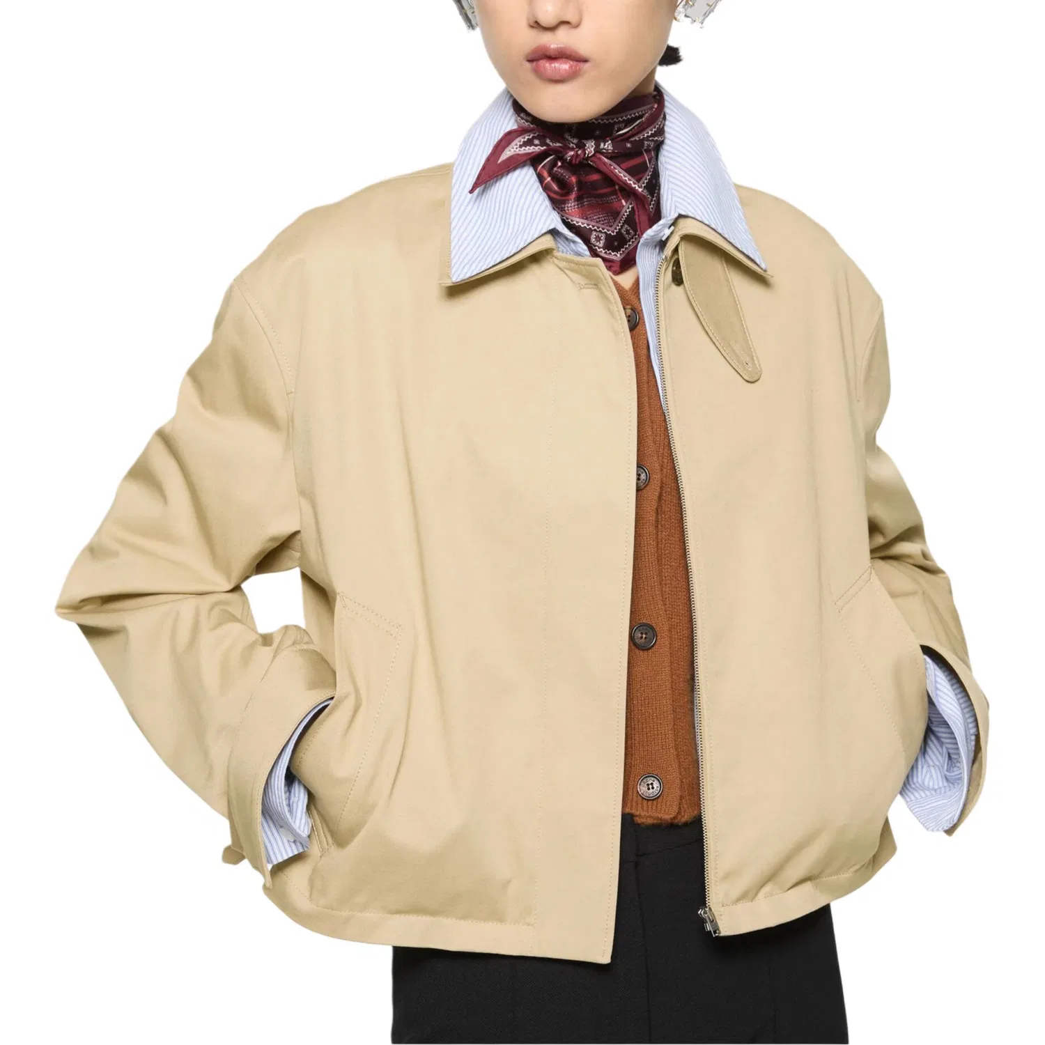 Женское пальто Acne Studios, Light Beige — фото 4