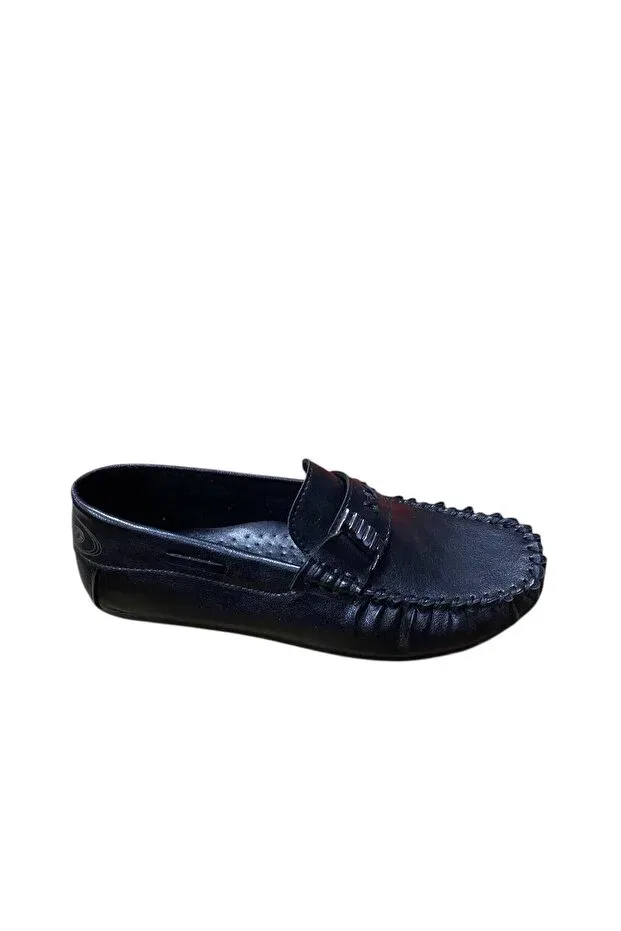 Детские туфли для мальчиков с бантом Brono, Black Buckle