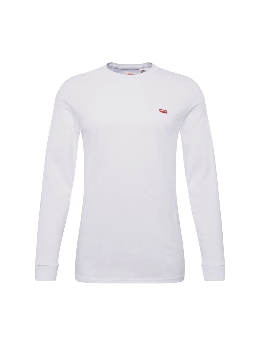 Футболка LEVI'S Regular fit 'LS Housemark Tee' белого цвета