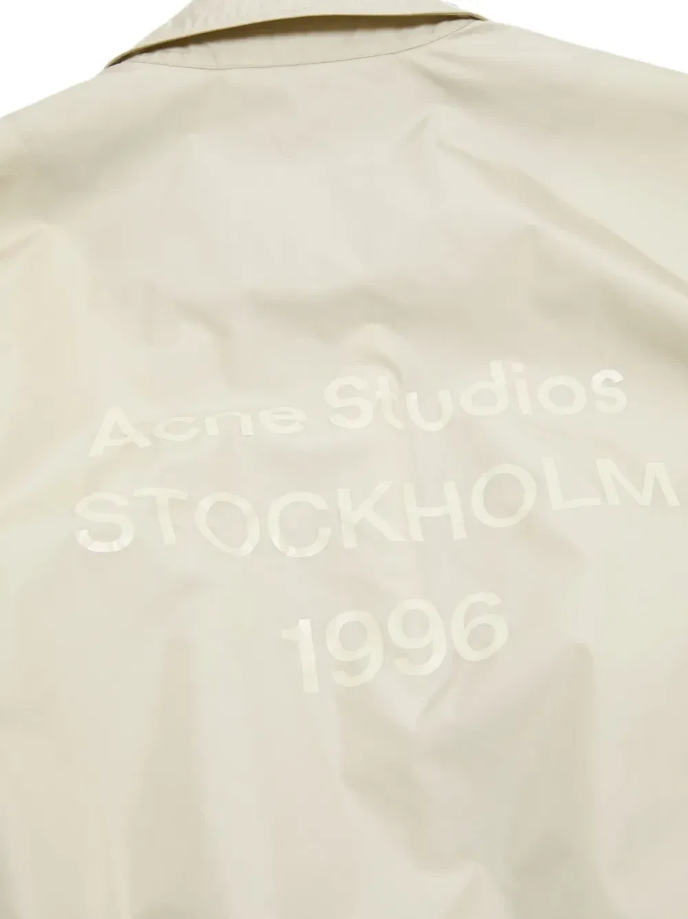Куртка на молнии с логотипом Acne Studios, бежевый — фото 3