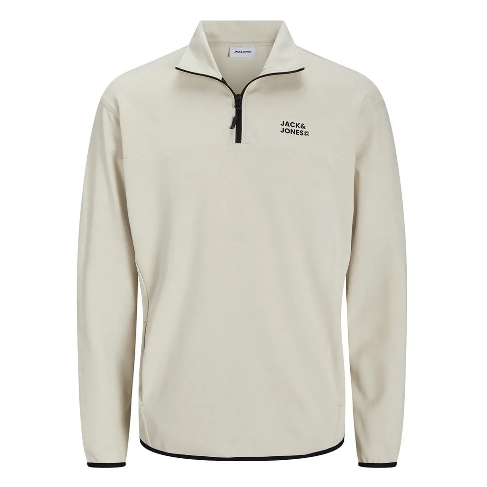 

Толстовка Jack & Jones Matty Logo half zip, бежевый