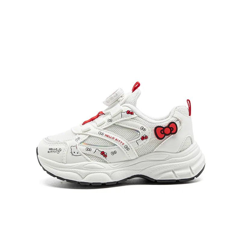 Детские кроссовки с принтом Hello Kitty White Red-Hello Kitty Sanrio