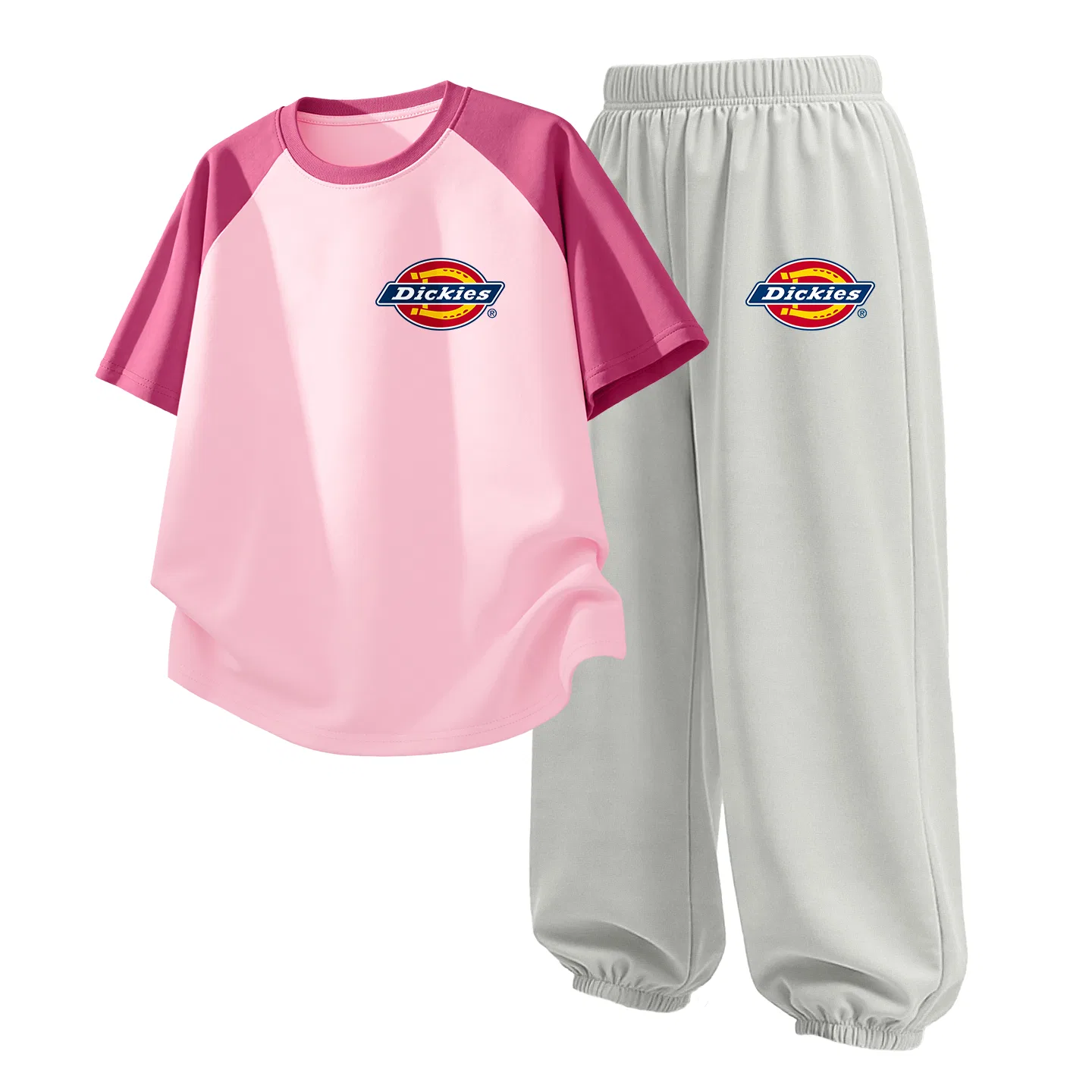 Детский спортивный комплект S Logo K Pink+S Logo K Glacier Gray Dickies, Pink/Glacier Gray