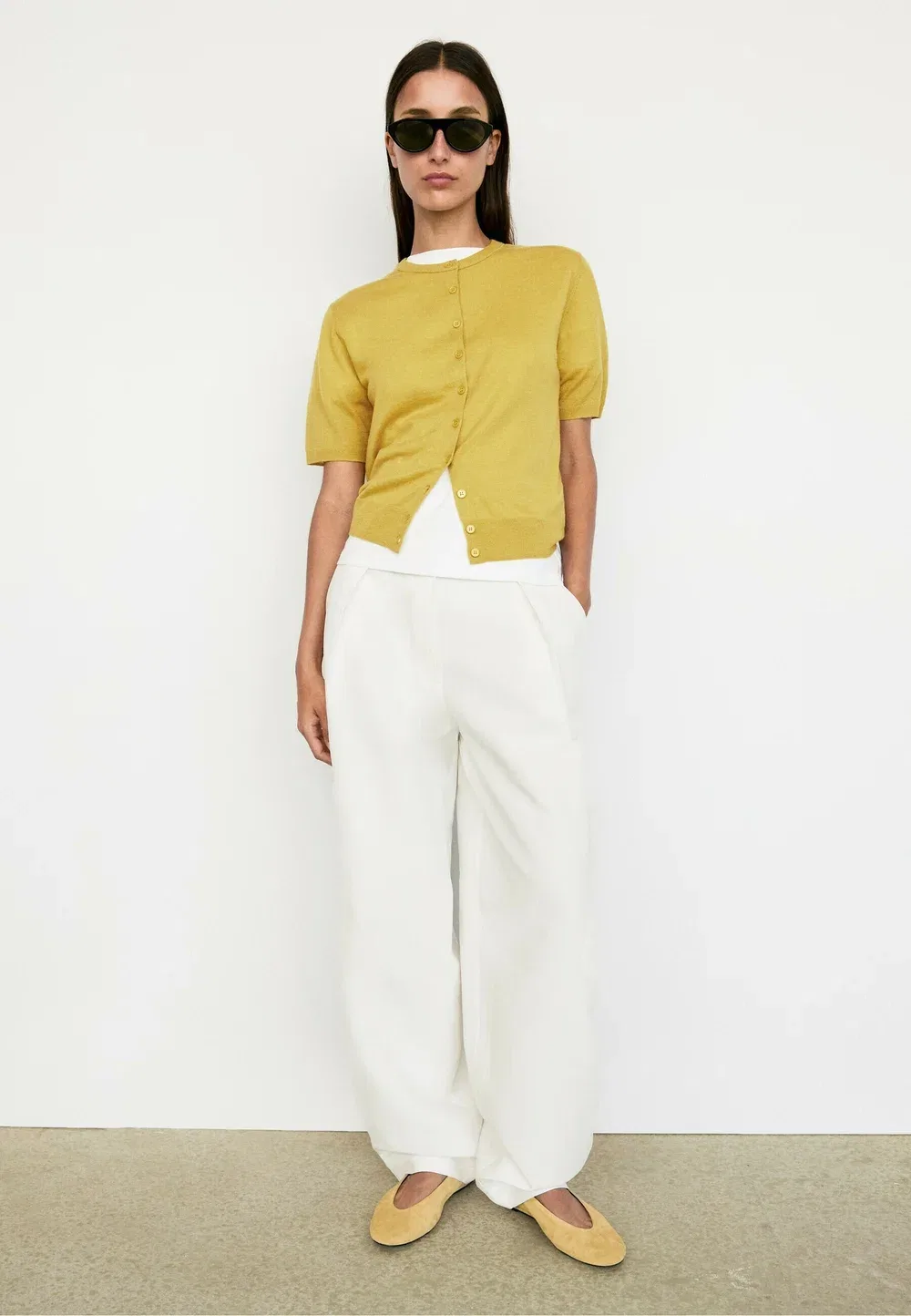 Кардиган Massimo Dutti, Yellow — фото 3