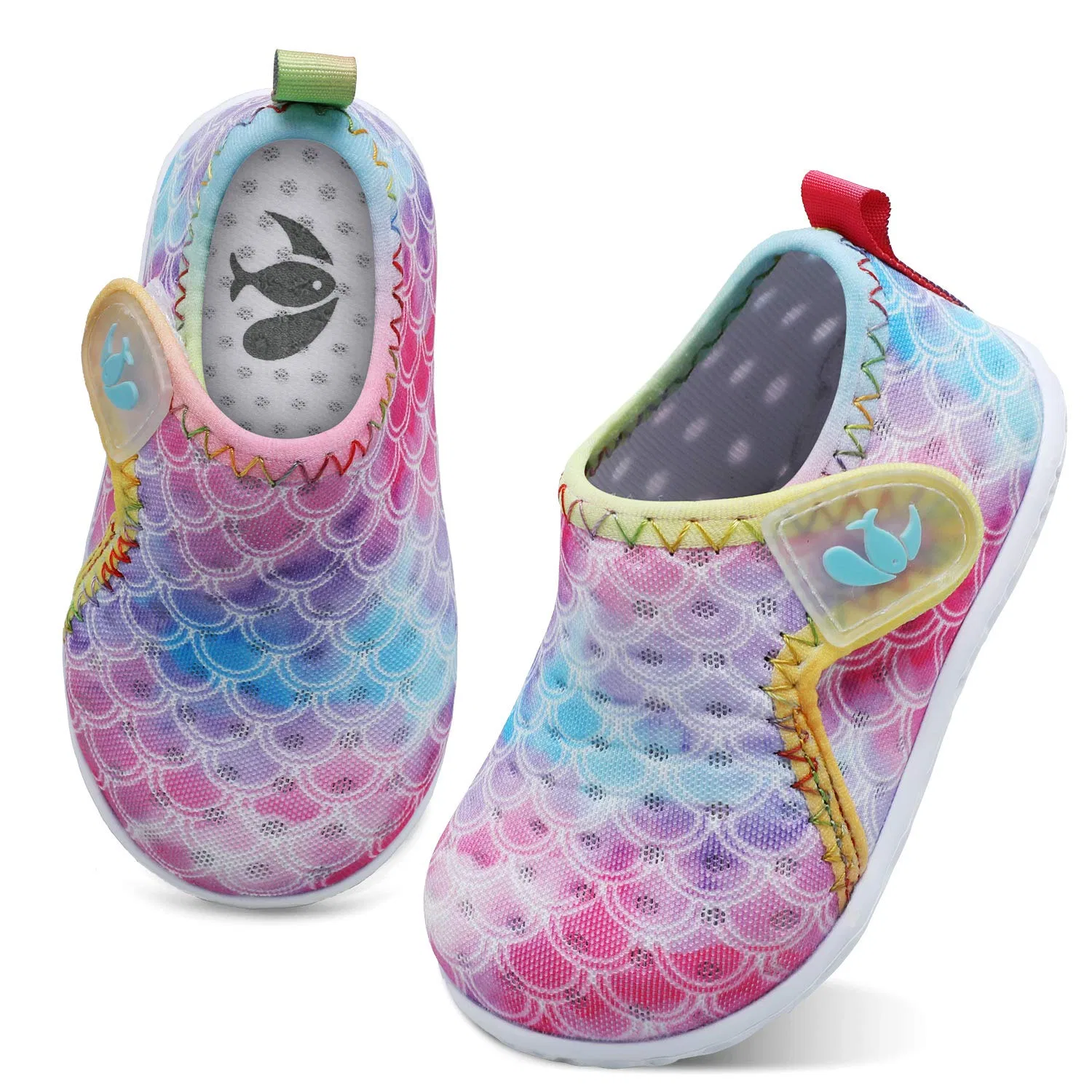 Детские водные туфли без каблука Zapatos De Agua FEETCITY, B Pink Scales