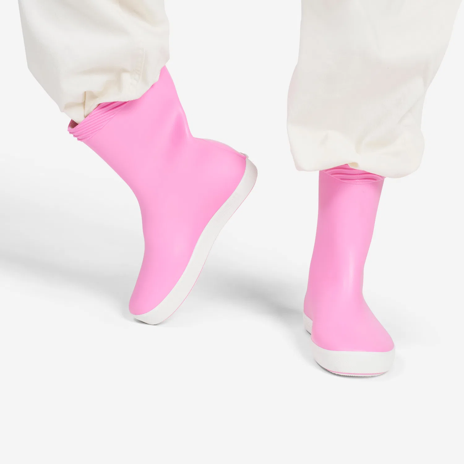 Детские резиновые сапоги Regenstiefel Kinder 100 Decathlon, Magnolienpink Ultraweiß — фото 4