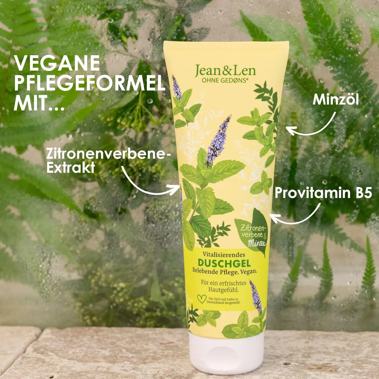 Очищающий гель для душа Lemon Verbena & Mint, Jean & Len, 250 мл — фото 4