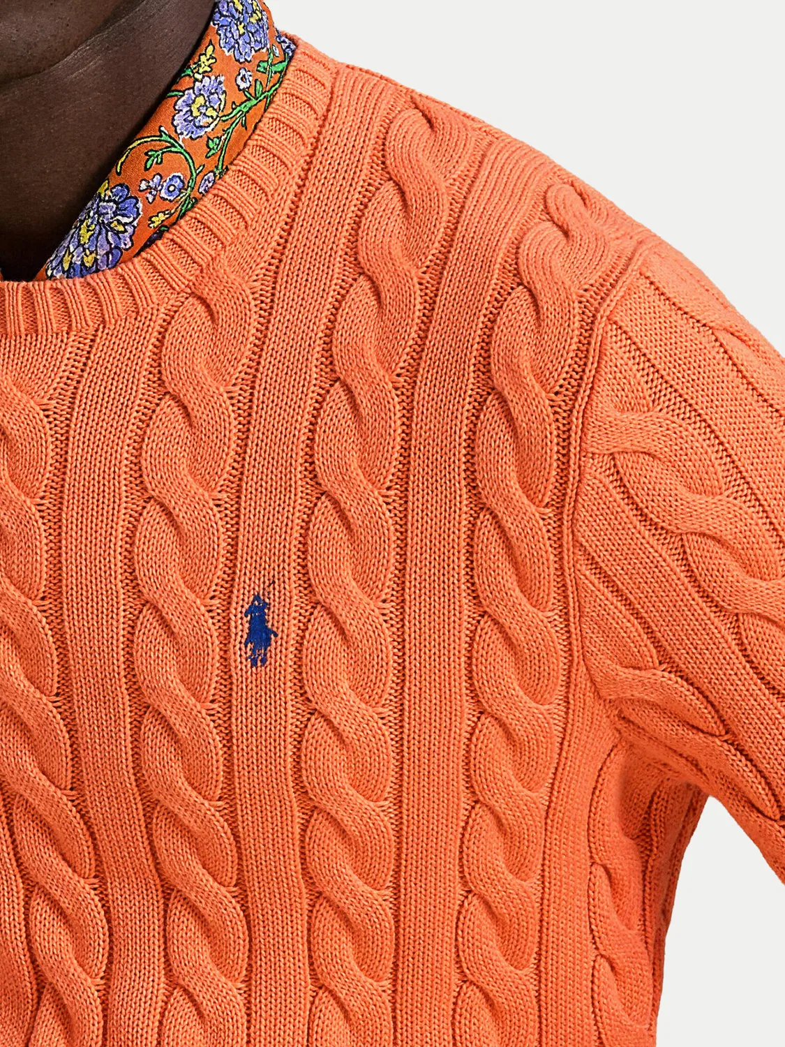 Мужской пуловер стандартного кроя Polo Ralph Lauren, темно-оранжевый — фото 3