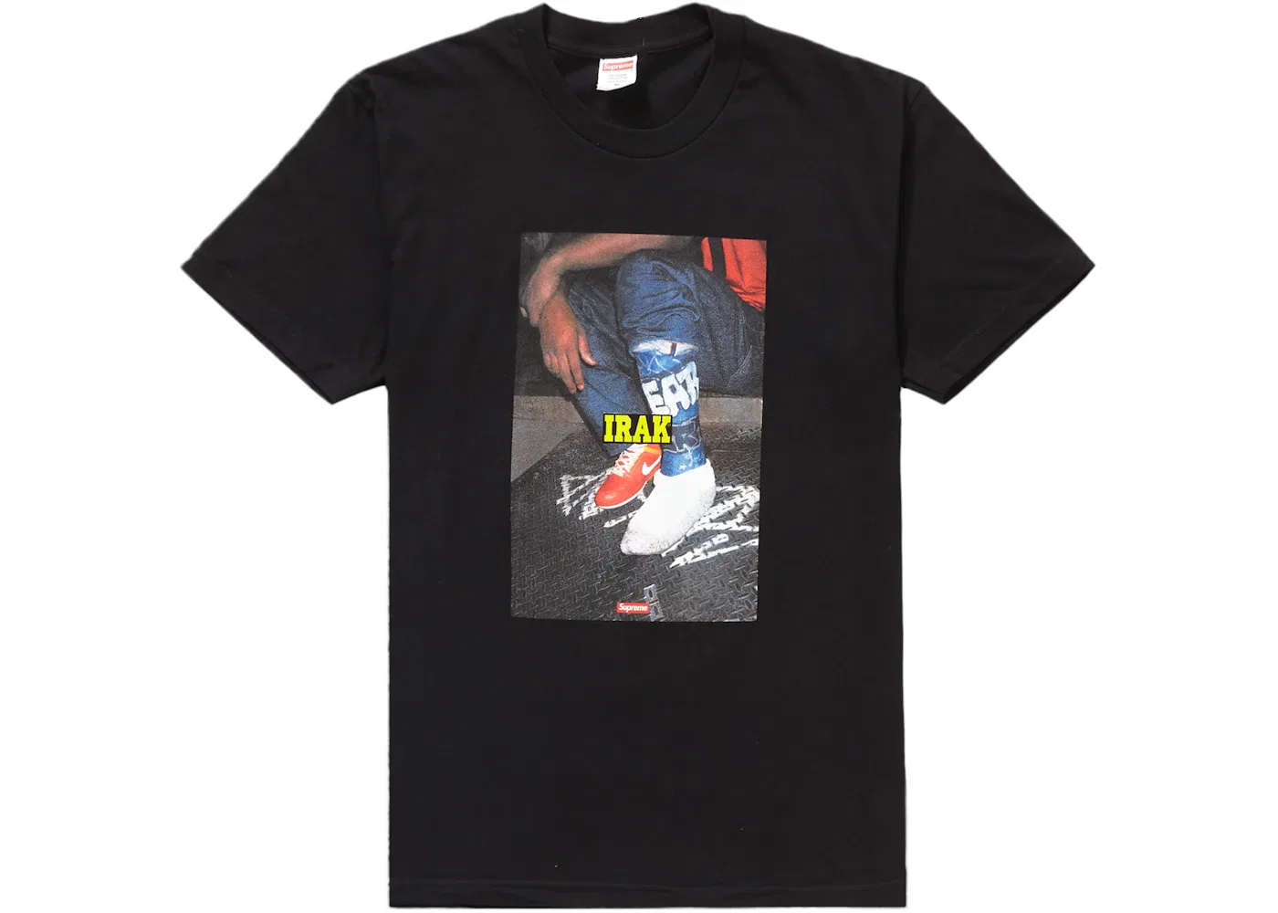 Мужская футболка с принтом Supreme IRAK Cast Tee, Black