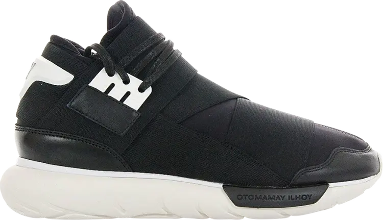 Кроссовки Adidas Y-3 Qasa High 'Black White', черный — фото 2