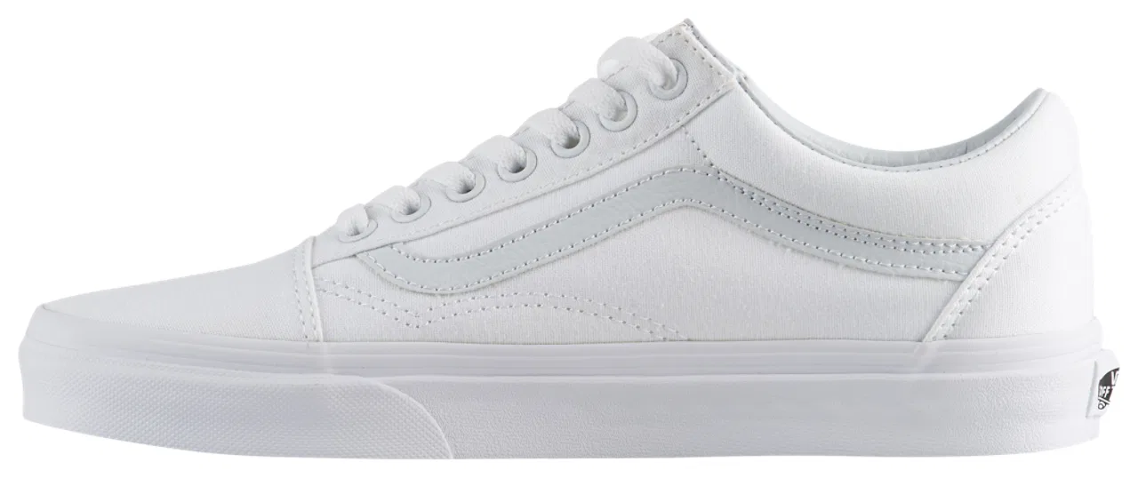 Кроссовки для мальчиков Old Skool Vans, цвет True White/White — фото 2
