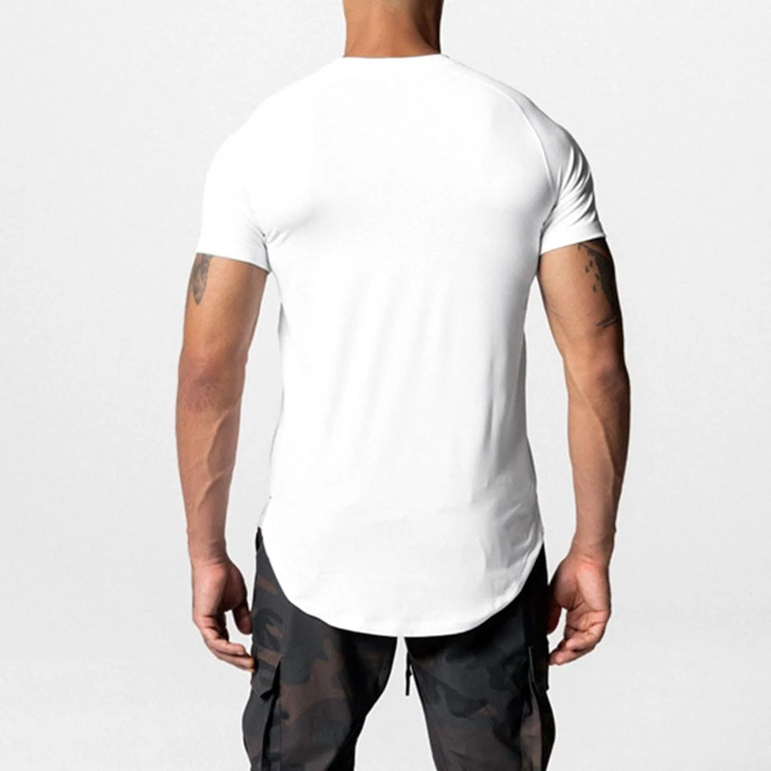 Мужская облегающая футболка Athletic, White — фото 2