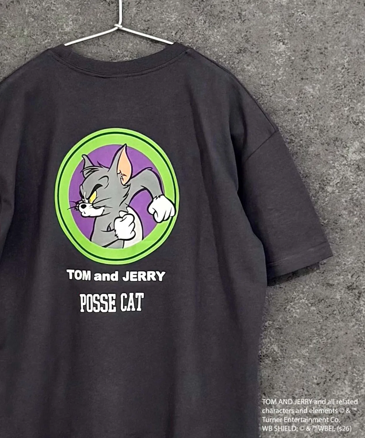 Детская футболка с принтом Oversize TOM&JERRY, Charcoal