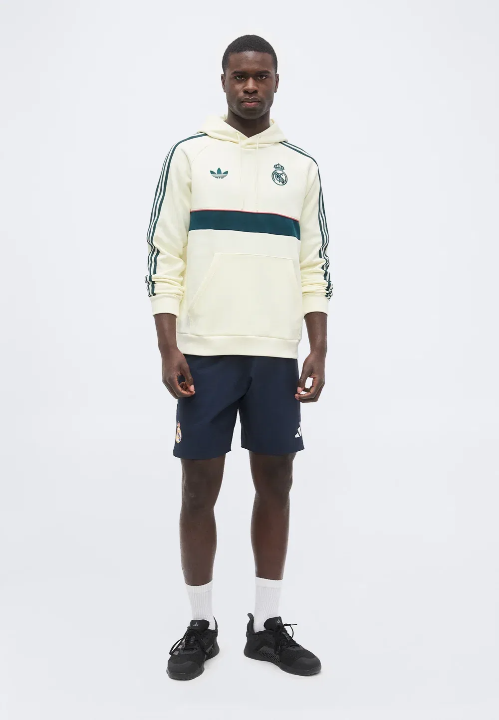Худи "Реал Мадрид" - клубная одежда Adidas Originals, Ivory — фото 2