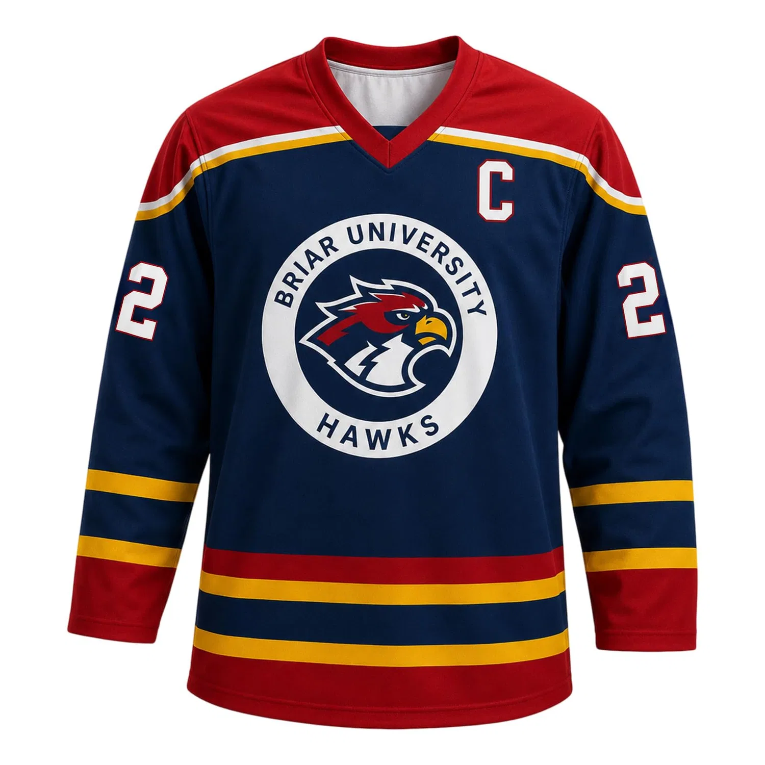 Мужская футболка с длинным рукавом с принтом Campus Briar U Hockey Jersey Graham 44 & Logan 22 & Tucker 46 & Laurentis 66, C03