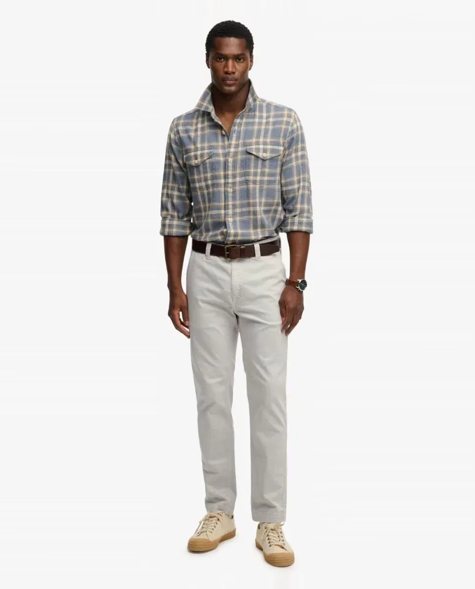 Мужские чинос Utility Relaxed Fit Superdry, Серый Светлый
