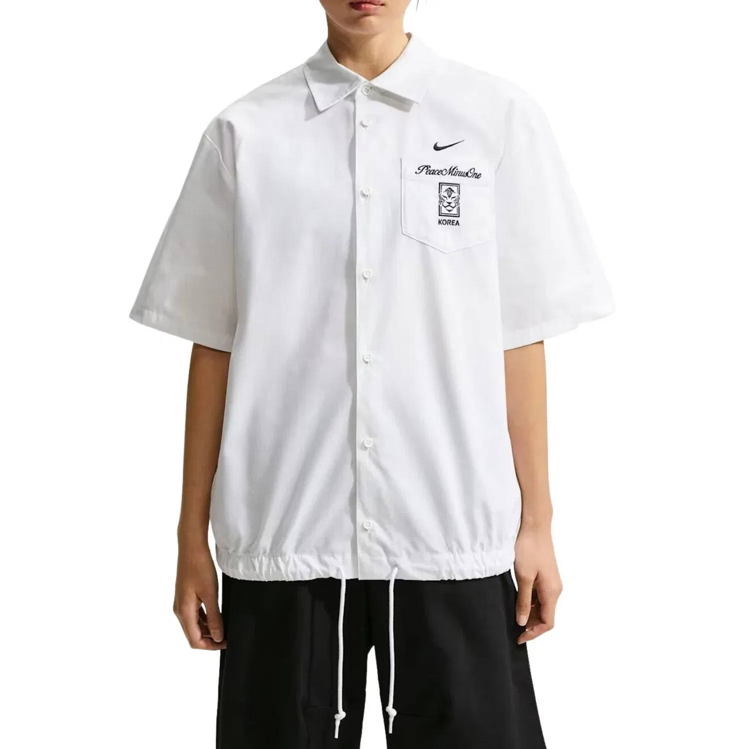 Мужская футболка с коротким рукавом Nike x South Korea x PEACEMINUSONE Cryoshot Short Sleeve Top, белый — фото 2
