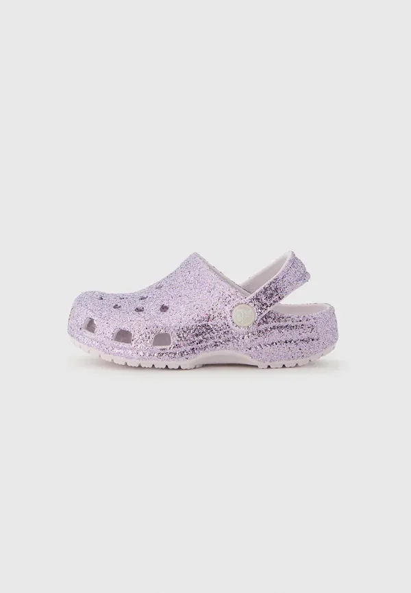 Классические туфли-мюли с крупными блестками Crocs