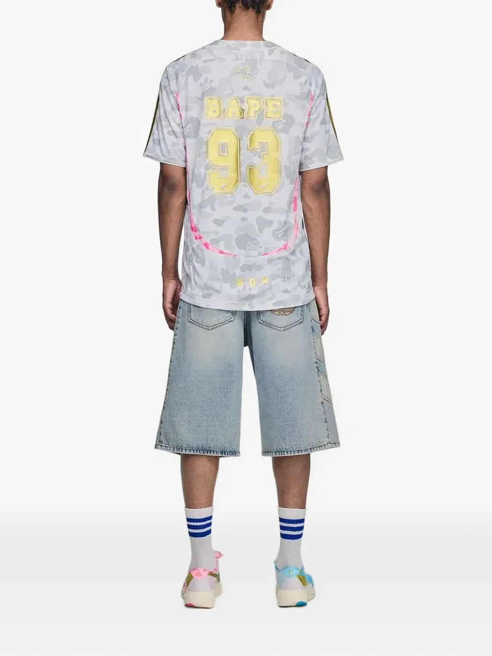 Футболка adidas X A Bathing Ape Teamgeist, серый — фото 2