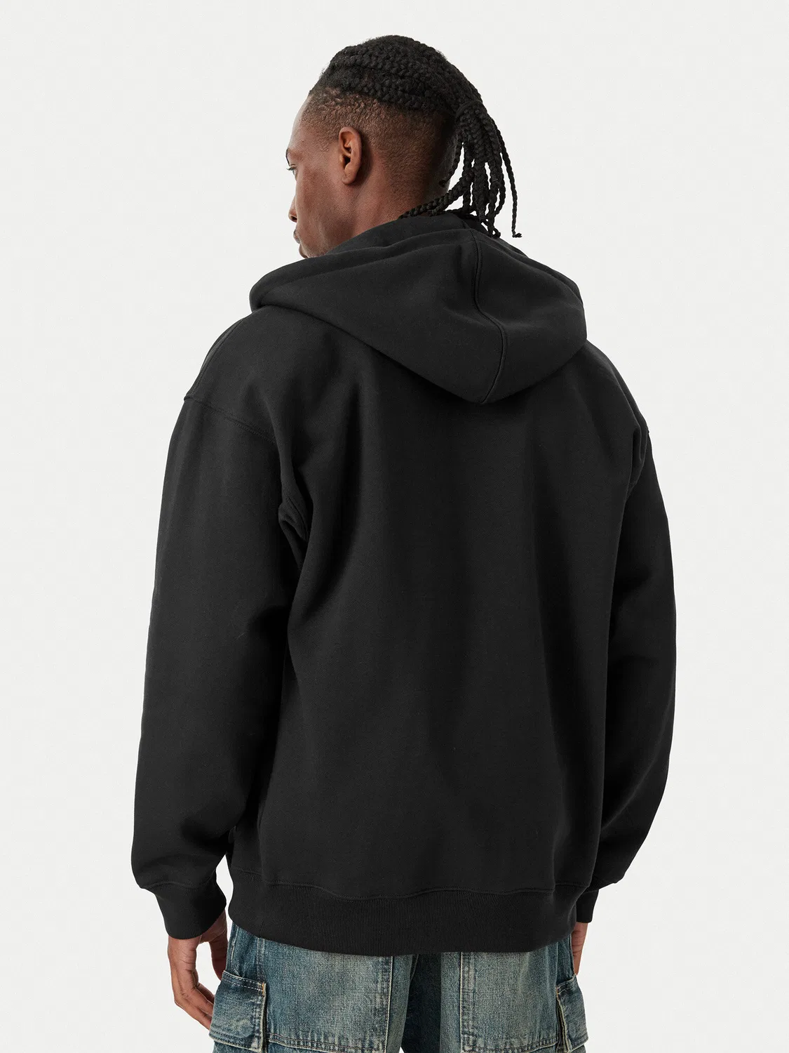 Мужской свитшот свободного кроя Trefoil Essentials Adidas, черный — фото 3