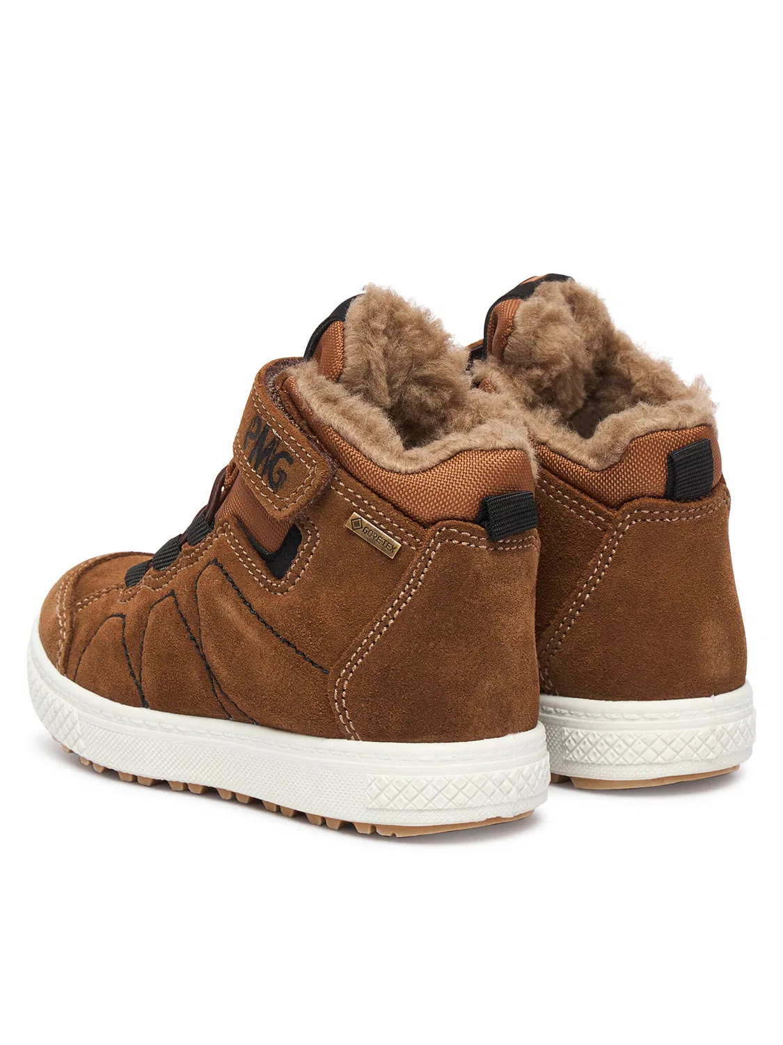 Ботинки на шнуровке для мальчика GORE-TEX Primigi, коричневый — фото 3
