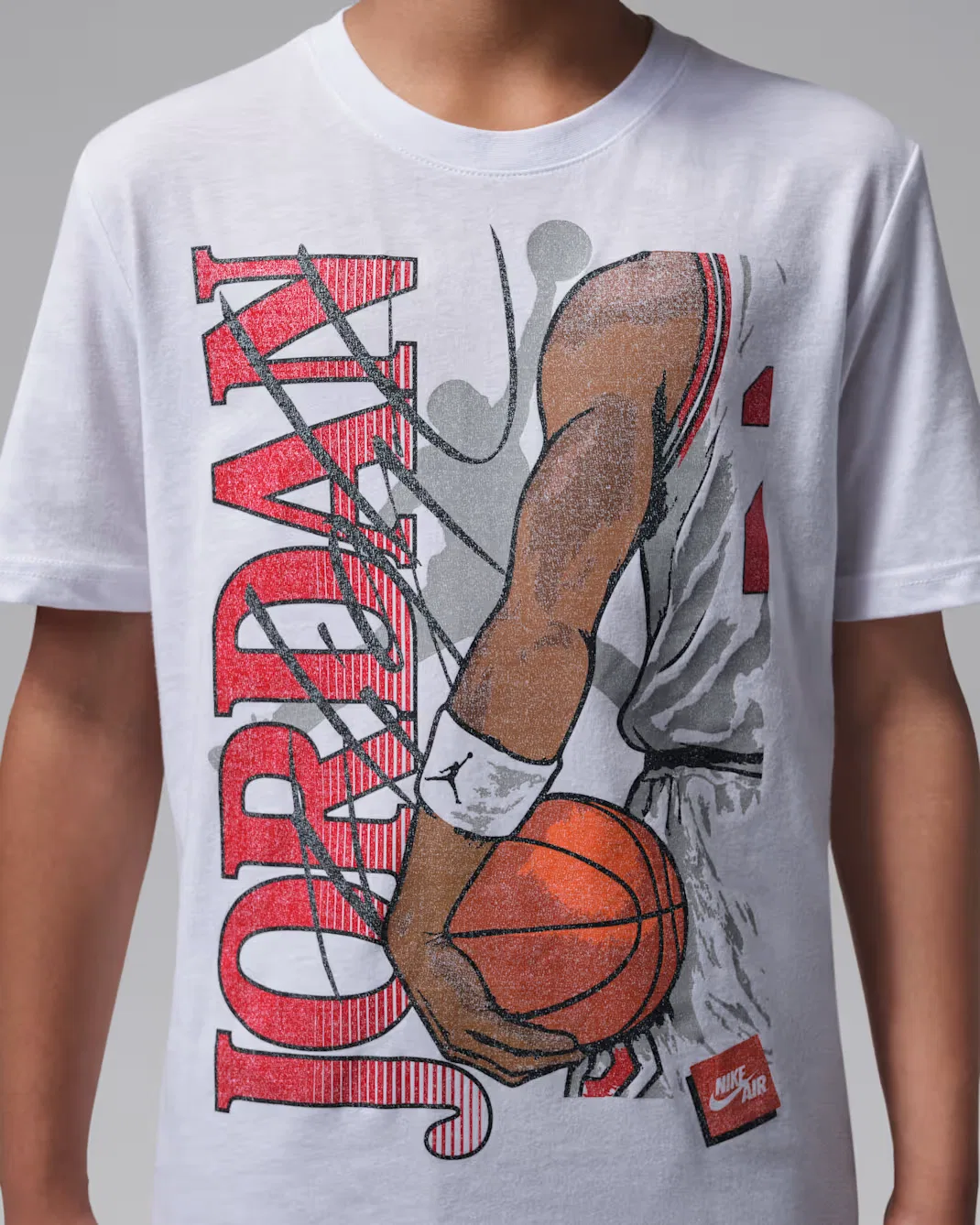 Детская футболка Jumpman с подставкой для бедра Jordan, White — фото 4