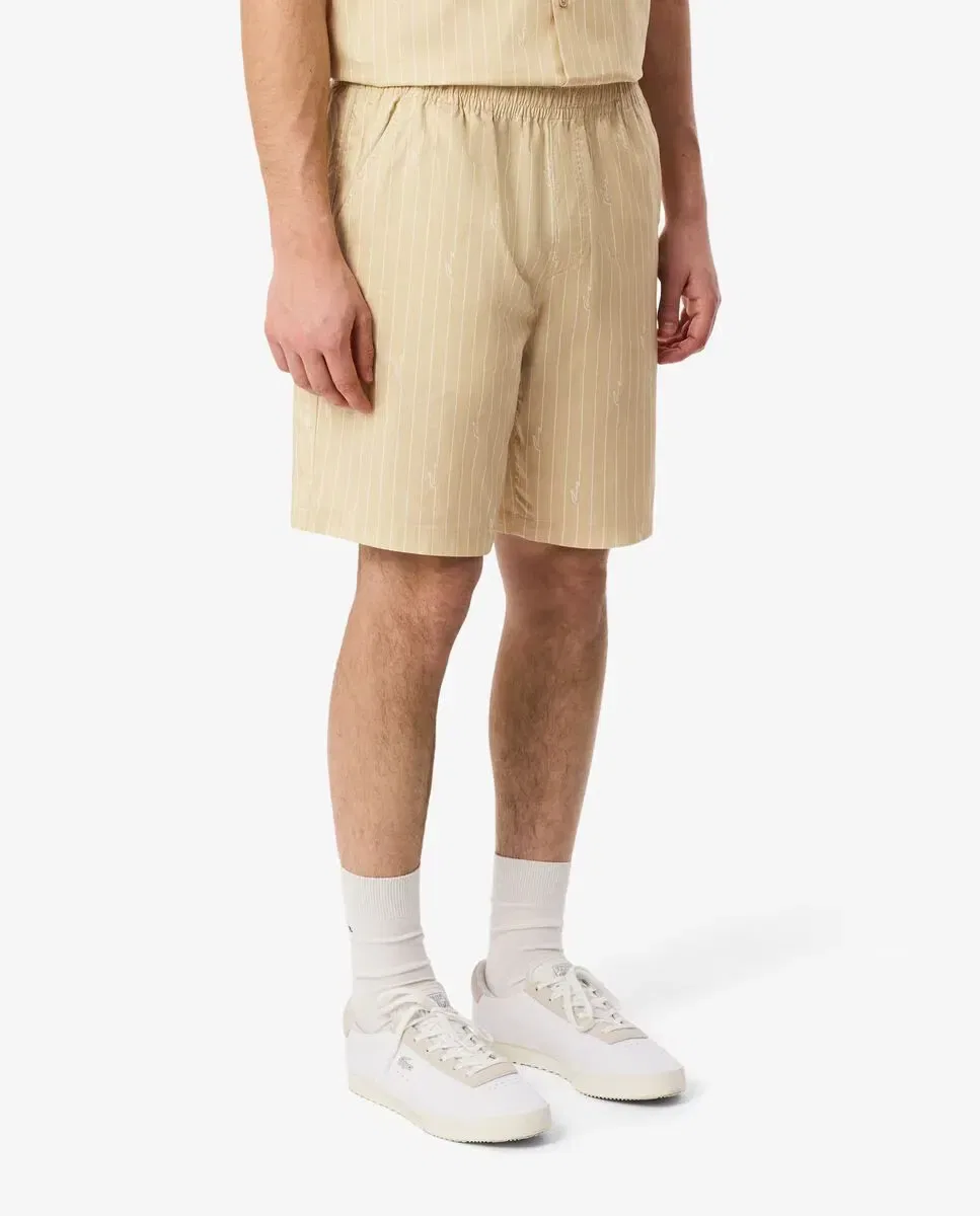 Мужские шорты из хлопка с принтом Lacoste, Beige — фото 3