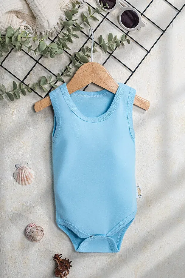 Детское боди для девочек хлопковое без рукавов Rocha Baby, Blue