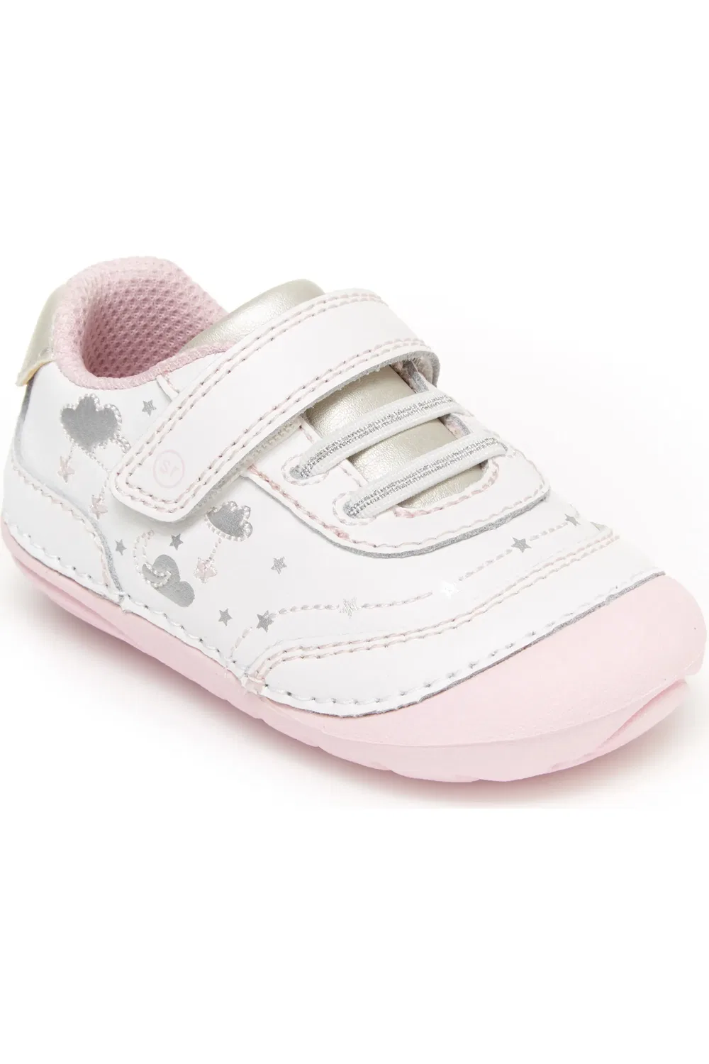 Кроссовки детские на плоской подошве Adalyn Stride Rite, белый/серебристый