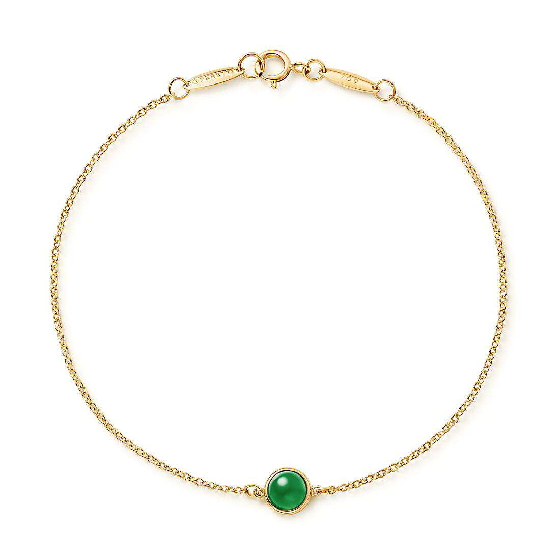 

Браслет Tiffany & Co. Elsa Peretti Color by the Yard Green Jade, золото