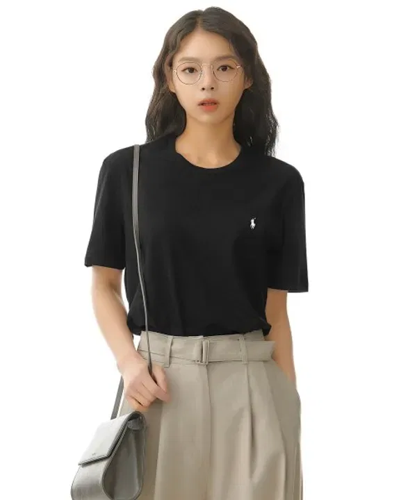 Футболка с длинным рукавом жидкий хлопок, Polo Ralph Lauren, черный — фото 3