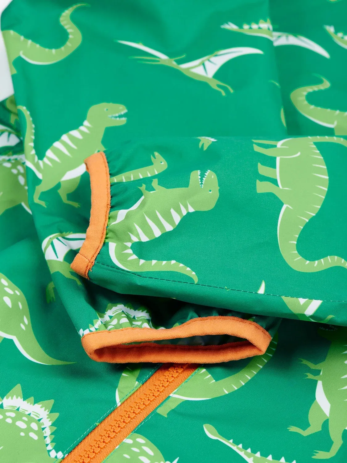 Куртка водонепроницаемая Frugi Dinosaur, зеленый — фото 4