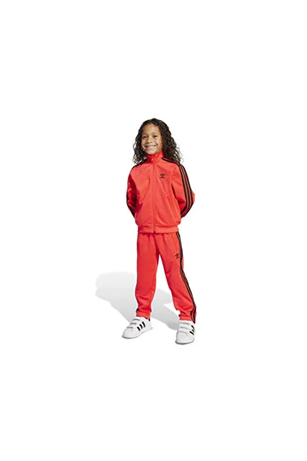 Детские спортивные штаны для девочек с принтом Firebird ts Adidas, Red — фото 4