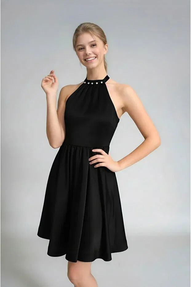 Детское платье для девочек сатиновое Lovrel, Black