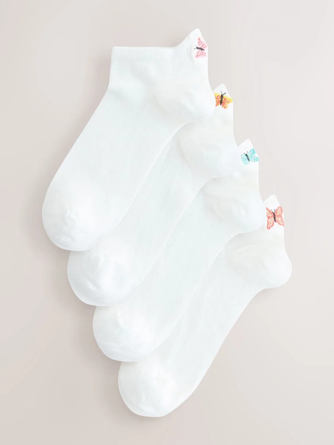 Носки спортивные 4 пары White Butterfly Next, белый