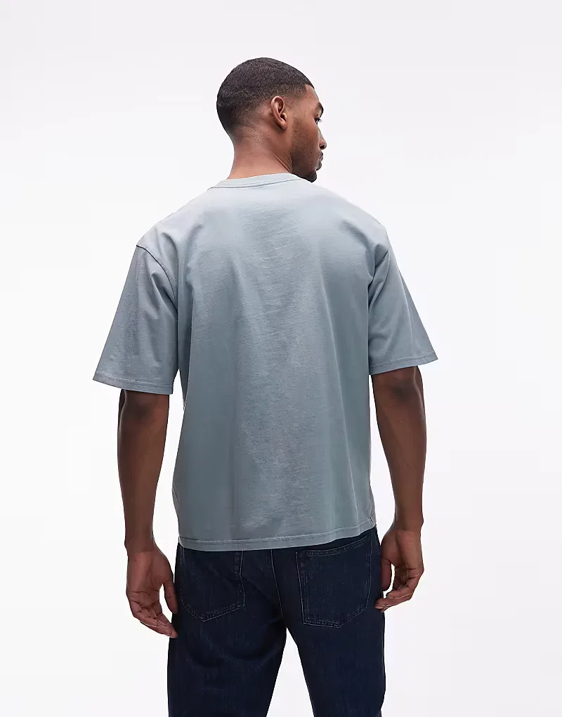 Рабочая футболка Levi's с карманом, синяя — фото 3