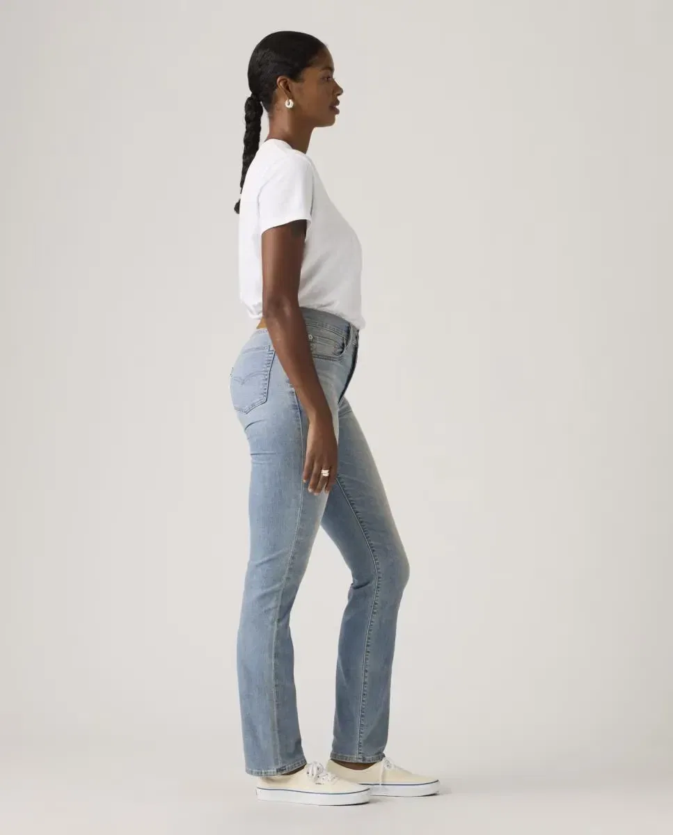 Женские джинсы прямого кроя с высокой посадкой 724 High Rise Straight Levi's, Azul Claro — фото 4