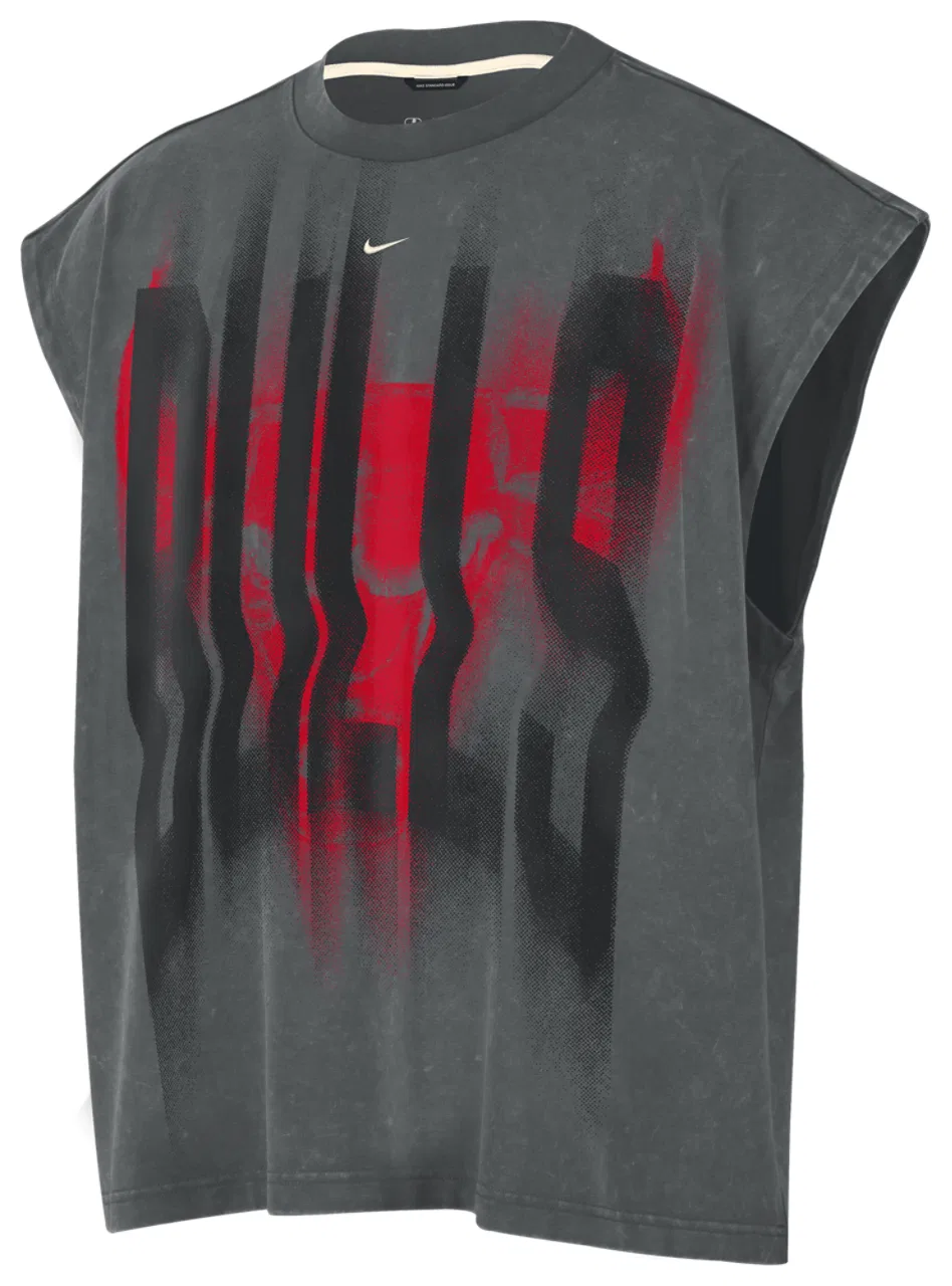 Мужская безрукавка с влагоотводящей технологией Dri-FIT Bulls Icon Top Nike, белый/серый