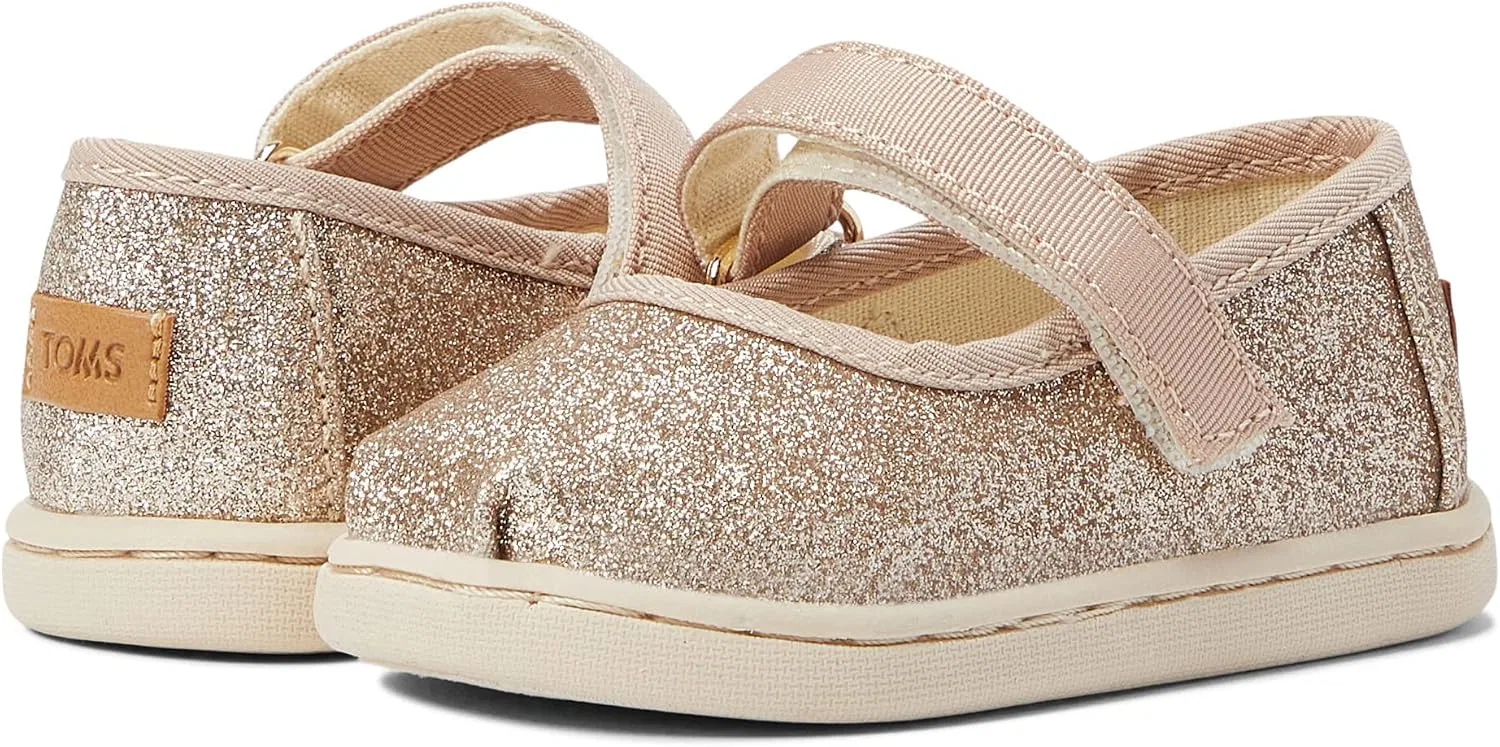 Детские туфли Мэри Джейн для девочек Tiny TOMS, Champagne Iridescent Glimmer — фото 3