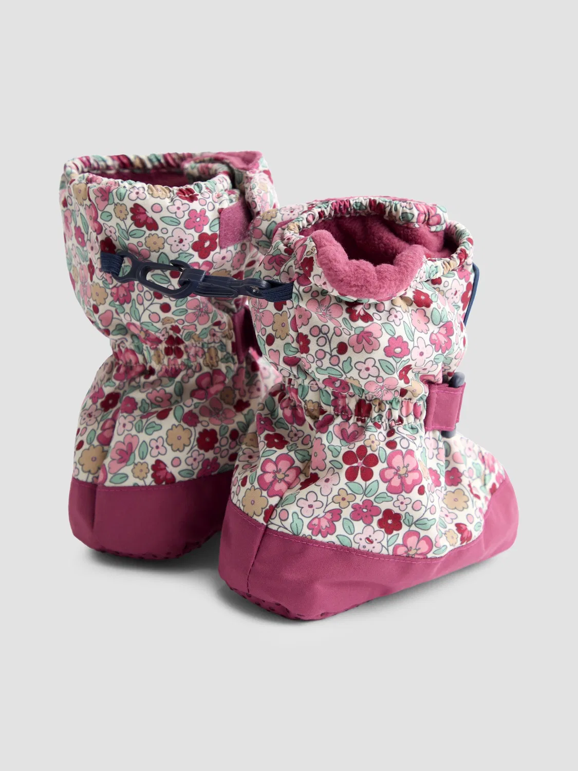 Ботинки с флисовой подкладкой JoJo Maman Bébé Pink Ditsy — фото 2