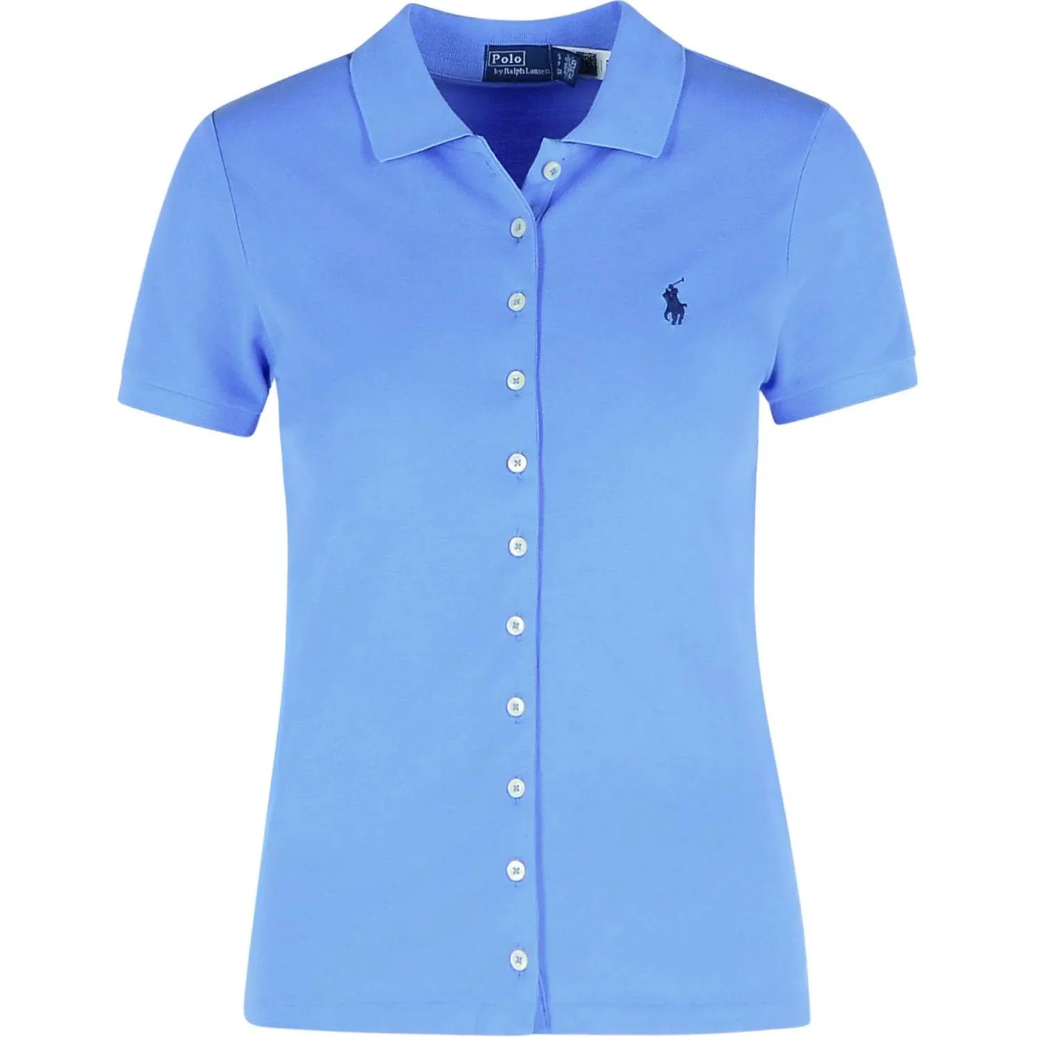 Поло с застегивающейся планкой, Polo Ralph Lauren, Blue