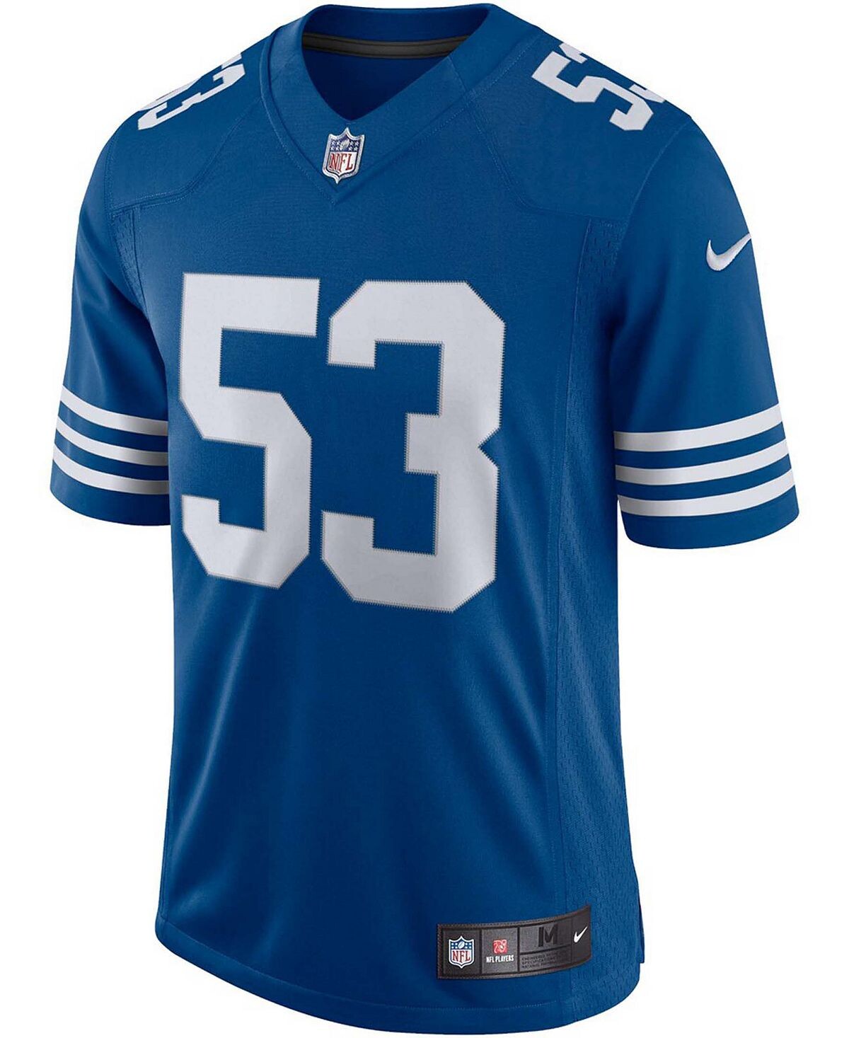 Мужская футболка darius leonard royal indianapolis colts alternate vapor limited jersey Nike — фото 4