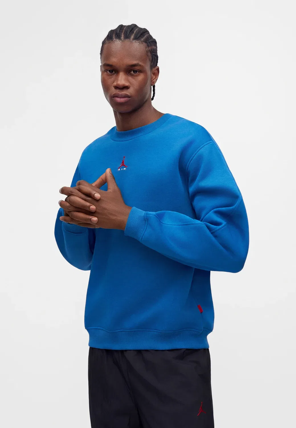Свитшот Crew Jordan, True Blue/University Red — фото 4