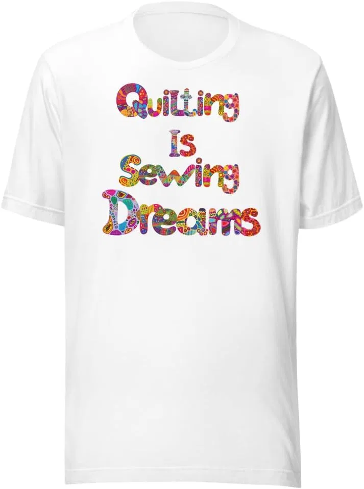 Мужская футболка с принтом для квилтеров Quilter's Fashion, White